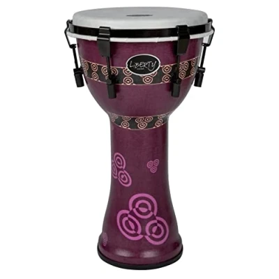Abbildung von Gewa LS829110 Djembé Liberty Series Mechanically Tuned 10 Zoll Abstract Bali Purple