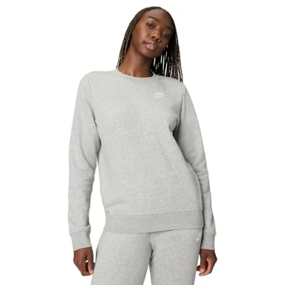 Abbildung von Nike Sportswear CLUB CREW Sweatshirt, Damen, Größe: XXL, Grey heather