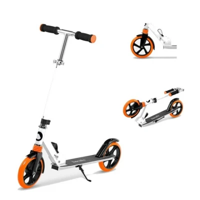 Abbildung von lionelo Cityroller LUCA, (Tretroller), Stoßdämpfer Rollen 200mm Kugellager ABEC7 klappbar Alu