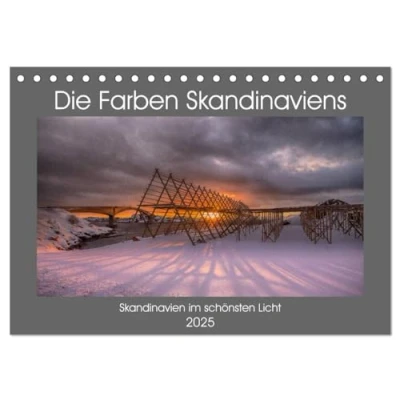 Abbildung von Die Farben Skandinaviens (Tischkalender 2025 DIN A5 quer), CALVENDO Monatskalender