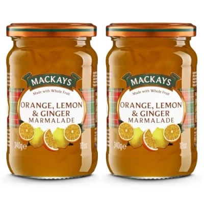 Abbildung von Orange, Lemon &amp; Ginger Marmalade Orangen , Limonen Ingwer Marmelade 2x 340g importiert von Shestore24