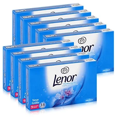 Abbildung von Lenor Trocknertücher Aprilfrisch 34 Tücher Wäschepflege im Trockner (9er Pack)