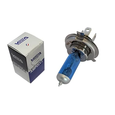 Abbildung von VEGA 1 Xenon Leuchtmittel &quot;Day Light&quot;, H4, 100 W/90 W, P43t, Tageslicht, Super White, französische Marke, 12 V