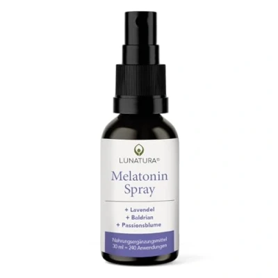 Abbildung von Lunatura Melatonin Spray mit Pflanzenextrakten Lavendel und Baldrian 30 ml Flüssigkeit
