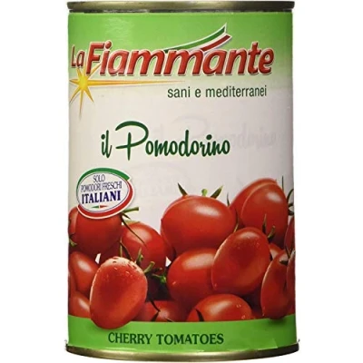 Abbildung von 6x La Fiammante il pomodorino Pomodorini Kirschtomaten Tomaten sauce aus Italien dose 400g