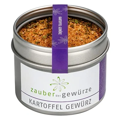 Abbildung von Zauber der Gewürze Kartoffel Gewürz ein würziger Allrounder für verschiedenste Kartoffelgerichte, Top Qualität in wiederverschließbarer Aroma Dose, 85 g