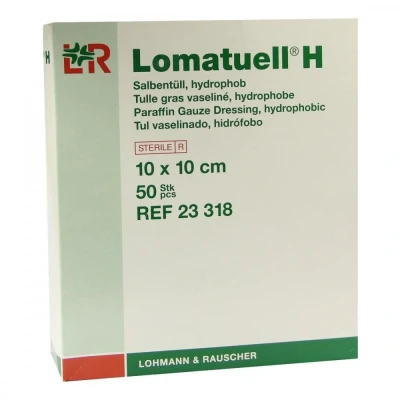 Abbildung von Lomatuell H Salbentüll 10x10 cm st.23318