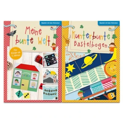 Abbildung von Meine bunte Welt Kunterbunte Bastelbogen: Bastelprojekte für Kinder ab 3 Jahren