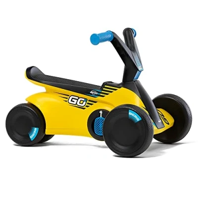 Abbildung von Berg GO² 2in1 Rutschauto, Rutscher &amp; Laufrad, Kinderrutscher, Kinderauto mit Ausklappbare Pedale, Kinderspielzeug für Kinder von 10 Monaten (SparX Gelb)
