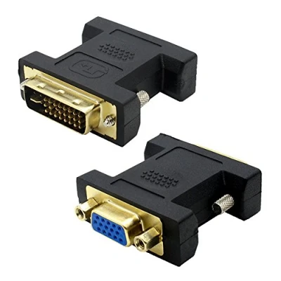 Abbildung von VMOJO DVI auf VGA Adapter I 24+5 Stecker zu HD15 Buchse Konverter Digital Analog