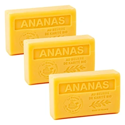 Abbildung von French Soap, Set of 3 x 125g Pineapple Shea Butter La Maison du Savon de Marseille