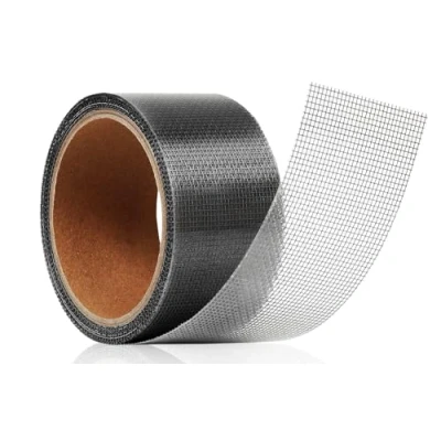 Abbildung von Fliegengitter Reparatur Set, 5CMX5M Reparaturband für Moskitonetz, Klebeband, Strong Adhesive Screen Repair Tape, Selbstklebend Glasfaser