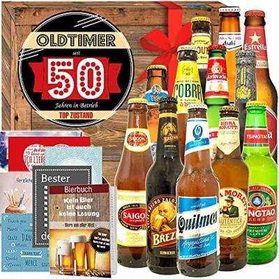 Abbildung von Oldtimer 50 / Zum 50ten Geburtstag 12 Biere aus aller Welt