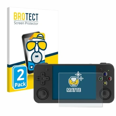 Abbildung von BROTECT Entspiegelungs Schutzfolie für Anbernic RG35XX H (2 Stück) Matte Displayschutz Folie, Anti Reflex, Fingerprint