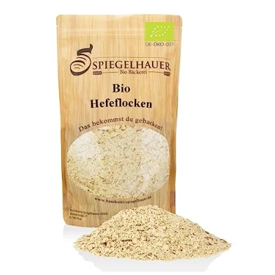 Abbildung von Bäckerei Spiegelhauer bio Edel Hefeflocken 400g glutenfrei vegan I würzige und käsige Nährhefe flocken glutenfree nutritional yeast, organic yeast flakes