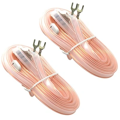 Abbildung von 300 Ohm Fm Antenne T Form Dipol Radio Ant 2 Stück mit Spatenanschluss für Yamaha Sharp Jvc Denon Marantz Vintage Stereo Tuner Empfänger