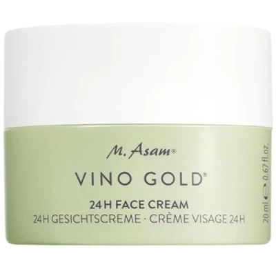 Abbildung von M. Asam VINO GOLD 24h Gesichtscreme (20 ml) Tagescreme &amp; Nachtcreme gegen Linien Fältchen, starker Schutz vor vorzeitiger Hautalterung, Anti Aging, vegane Feuchtigkeitscreme