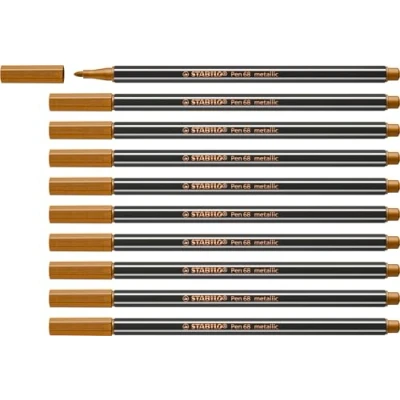 Abbildung von Premium metallic Filzstift STABILO Pen 68 10er Pack kupfer