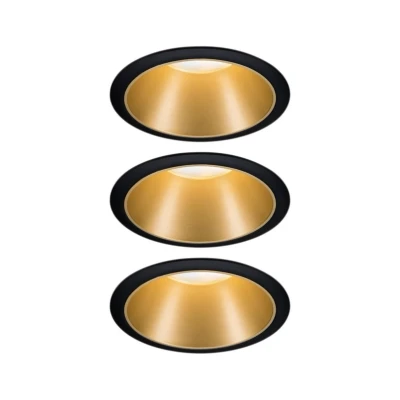 Abbildung von Paulmann LED Einbauleuchte Cole, Dimmfunktion, wechselbar, Warmweiß, Deckenspots, 3er Set