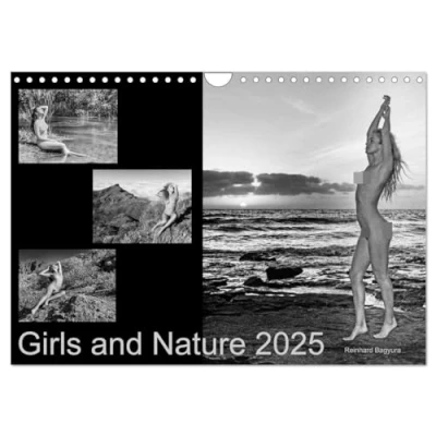 Abbildung von Girls and Nature (Wandkalender 2025 DIN A4 quer), CALVENDO Monatskalender