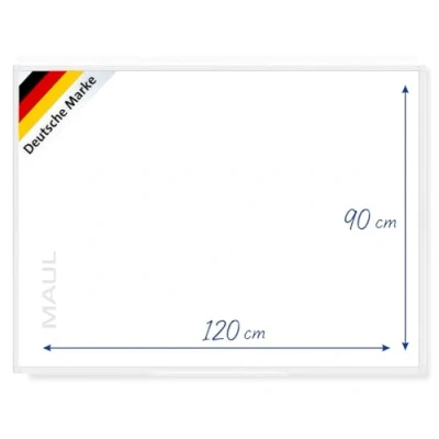 Abbildung von MAUL Whiteboard MAULprimo 90 x 120 cm Magnettafel inkl. Ablageschale für Marker Magnethaftend, beschriftbar und trocken abwischbar Montage in Quer Hochformat Weiß