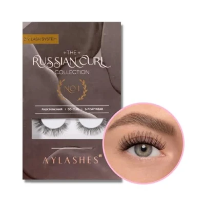 Abbildung von AYLASHES DIY Wimpernextensions Maxi Box NO. 1 5 Paar Wimpern bis zu 7 Tage Halt set für Hause künstliche Klebewimpern lash extension