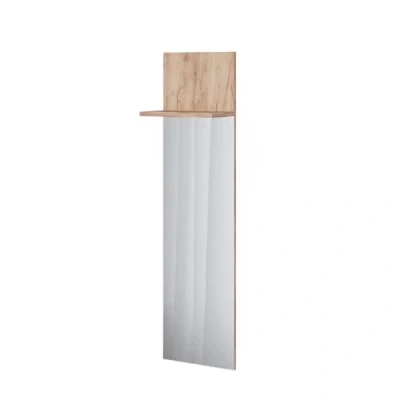 Abbildung von Vicco Wandgarderobe Siri, Goldkraft Eiche, 36 x 135 cm mit Spiegel