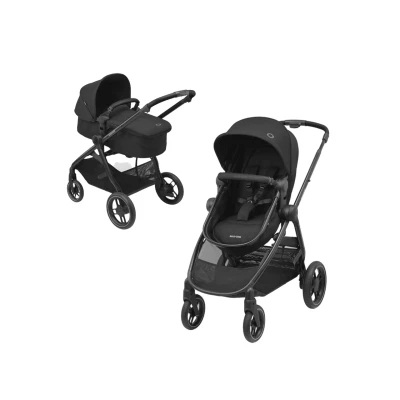 Abbildung von Maxi Cosi Zelia 3 2 in 1 Kombikinderwagen, Essential Black