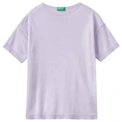 Abbildung von United Colors of Benetton Short Sleeve Top, Damen, Größe: Large, Violet