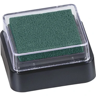 Abbildung von 10 x Heyda Stempelkissen Mini getränkt 3x3cm dunkelgrün