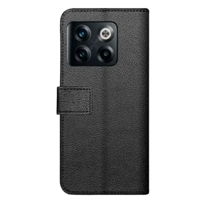 Abbildung von Just in Case Pu Leder Book Hülle Schwarz OnePlus 10T