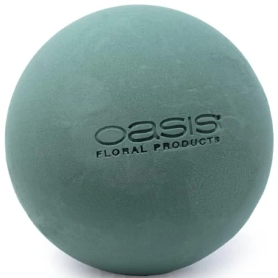 Abbildung von Flowerbox Oasis Steckschaum IDEAL Kugel Ø25cm Steckmasse Steckschwamm