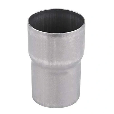 Abbildung von Keenso Motorrad Auspuffrohr Adapter, 51 mm 60 Universal Edelstahl Auspuff Schalldämpfer Adapter