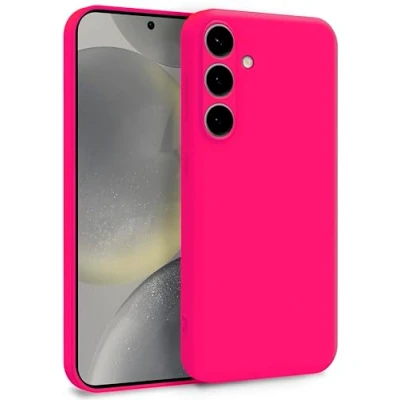 Abbildung von MyGadget Hülle für Samsung Galaxy S25 Plus Zweilagige Handyhülle mit Kameraschutz Cover Innenfutter &amp; Silikon außen Pink Magenta