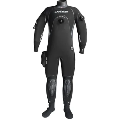 Abbildung von Cressi Men&#039;s Desert Man Dry Suit 4mm HD Trockenanzug, Schwarz/Grau, S/2