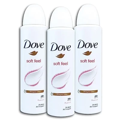 Abbildung von 3 er Pack Dove Deo Spray Anti Transpirant Soft Feel x 150 ml