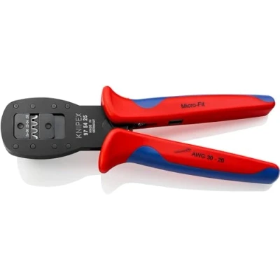 Abbildung von KNIPEX Crimpzange für Miniaturstecker Parallelcrimp Stecker der Serie Micro Fit™ von Molex LLC mit Mehrkomponenten Hüllen brüniert 190 mm 97 54 25