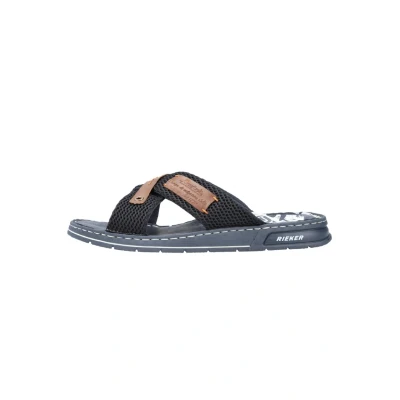 Abbildung von Rieker 21239 Pantolette flach, Herren, Größe: 41, Navy amaretto Schuhe