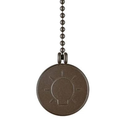 Abbildung von 77030 Ausführung in geölter Bronze, Zugkette mit Glühbirnen Medaillon