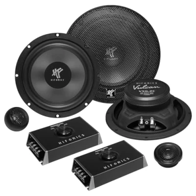 Abbildung von Hifonics VX 6.2C 2 Wege Einbaulautsprecher Set 200 Watt VX6.2C 16,5cm Auto Lautsprecher Boxen