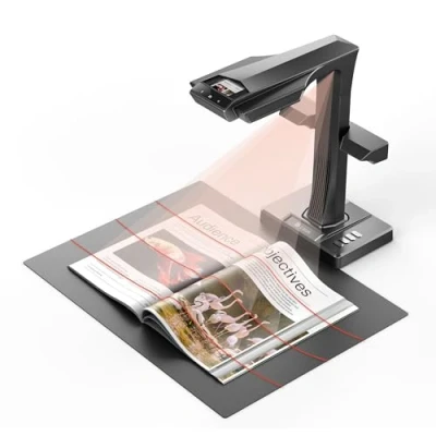 Abbildung von CZUR ET18 Professioneller Buchscanner, 18 Megapixel Scanner Schnell Scan Dokumentenscanner Nach PDF Konvertieren/Durchsuchbare PDF/Word/Excel, Max. Scanbereich A3 für Office Library