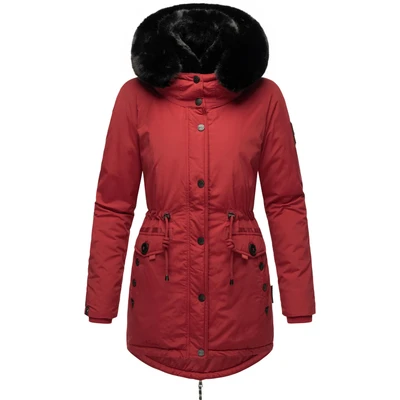 Abbildung von Navahoo Sweety Deluxe Wintermantel, Damen, Größe: Large, Blood red