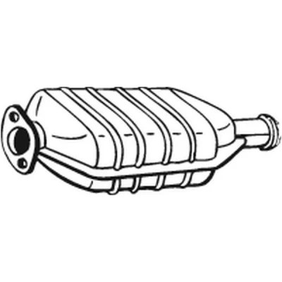 Abbildung von BOSAL 099 421 Katalysator Euro 1, 2 mit Anbauteilen RENAULT: CLIO 1