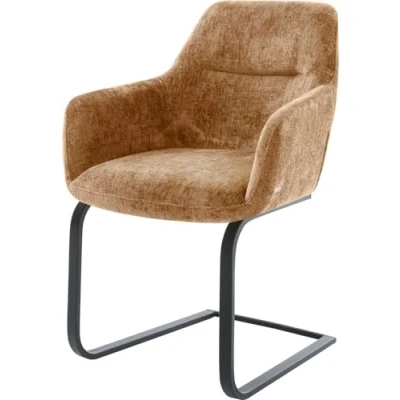 Abbildung von Freischwinger Pejo Flex Chenille Rost flach Schwarz