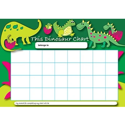 Abbildung von Sticker Solutions Dinosaurier Belohnungstafel (DIN A4) mit 25 Aufklebern