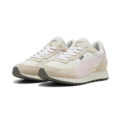Abbildung von Puma ROAD Rider Unisex Sneaker low, Größe: 40.5, Warm white/whisp of pink Leder und textil