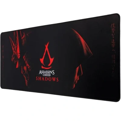 Abbildung von Assassin&#039;s creed shadow XXL Mauspad 90 mm x 40 Geschenk gaming Schreibtischunterlage unter offizieller Lizenz