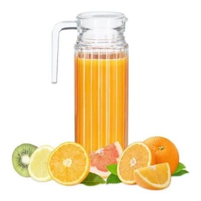 Abbildung von relaxdays Wasserkrug Saftkrug Glas 1 l