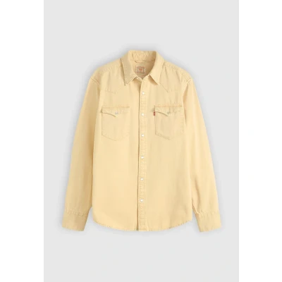 Abbildung von Levi&#039;s Herren Barstow Western Standard Hemd mit Button Down Kragen, Grass is Green Khaki, Large