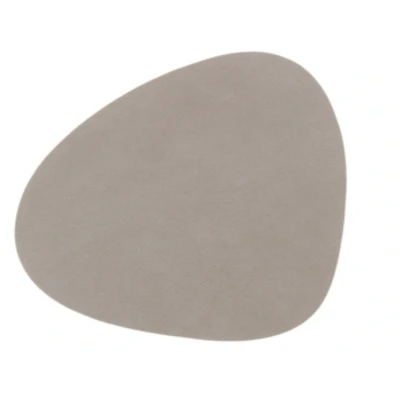 Abbildung von LIND DNA Untersetzer Nupo Leder Hellgrau 13 x 11 cm